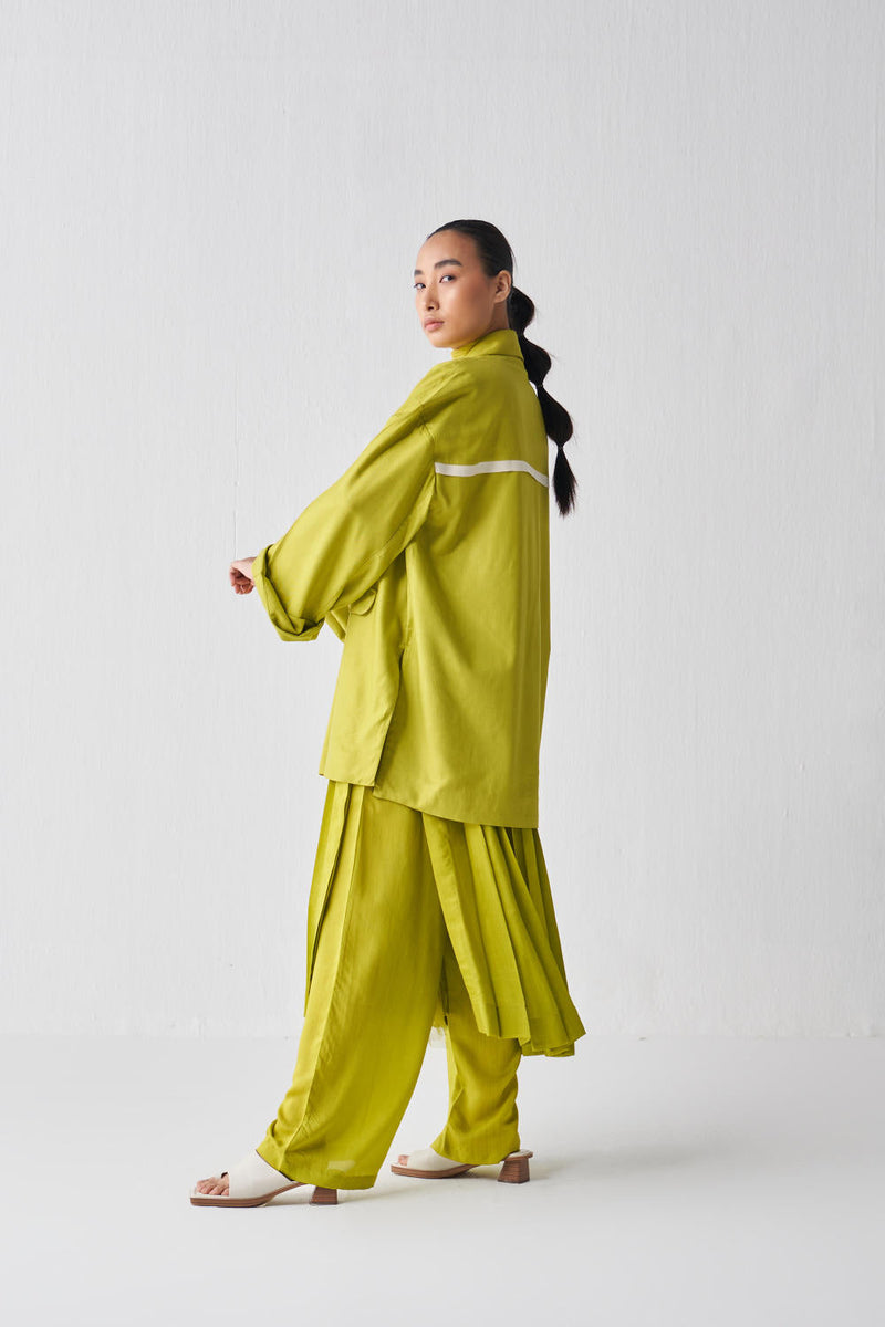 WIDE SLEEVE JACKET CO-ORD (SET OF 3) Co-ord Set by THREE for women Worldwide