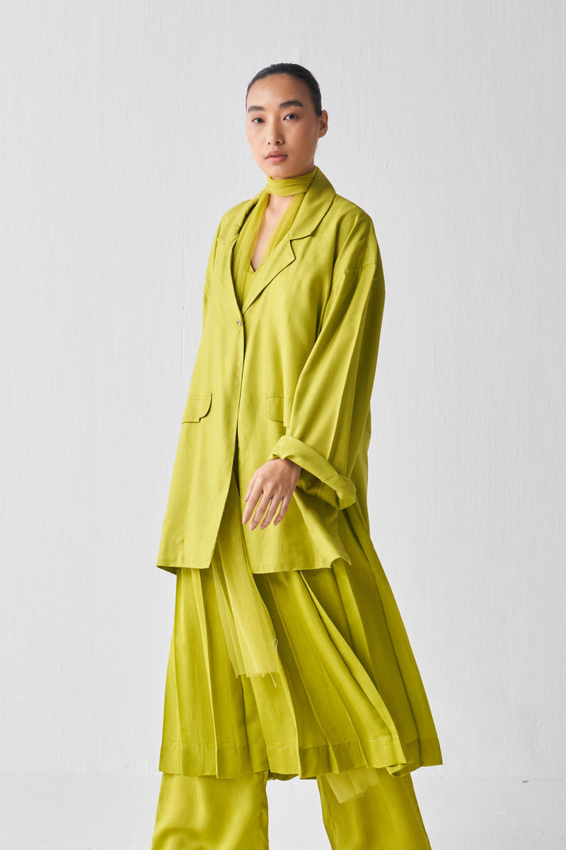 WIDE SLEEVE JACKET CO-ORD (SET OF 3) Co-ord Set by THREE for women Worldwide