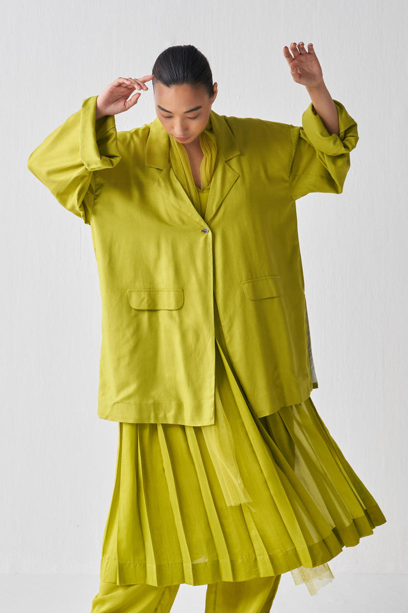 WIDE SLEEVE JACKET CO-ORD (SET OF 3) Co-ord Set by THREE for women Worldwide