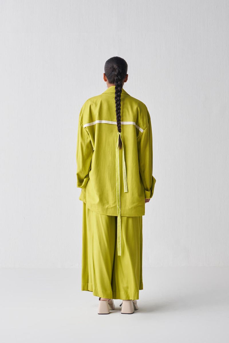 WIDE SLEEVE JACKET CO-ORD-LIME Co-ord Set,Jackets & Overlays,Bottoms by THREE for women Worldwide