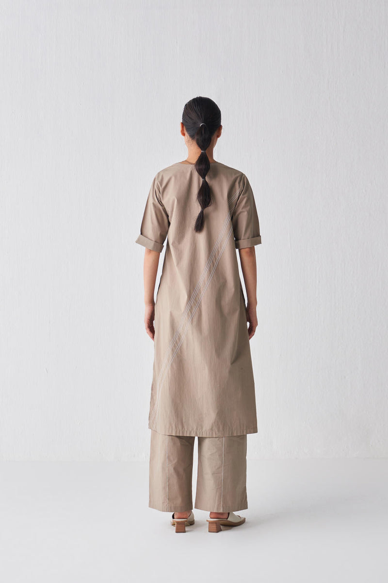 FLAP POCKET TUNIC CO-ORD (SET OF 3) Co-ord Set by THREE for women Worldwide
