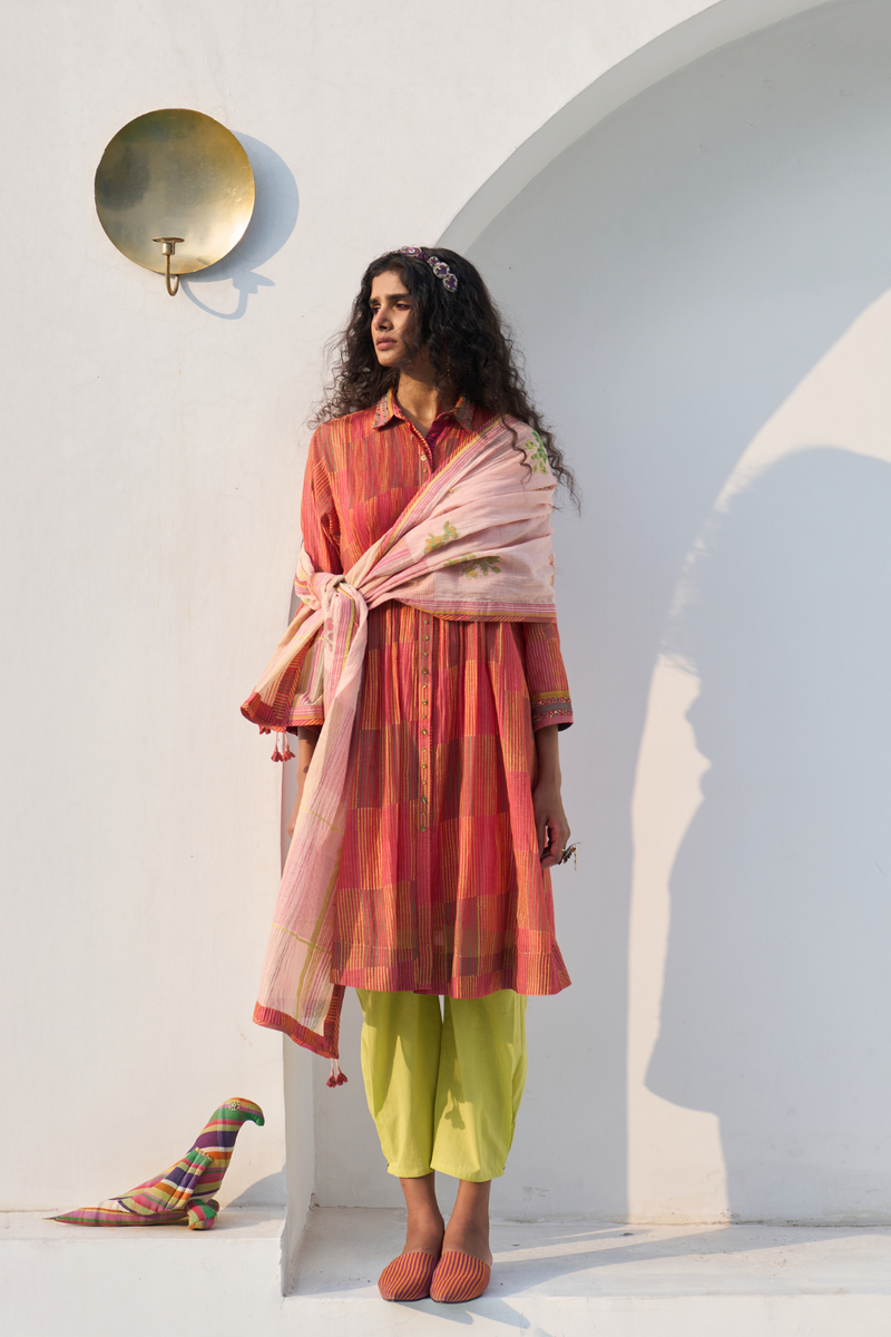 Sia Set cotton by SWATTI KAPOOR in multi color for women Worldwide
