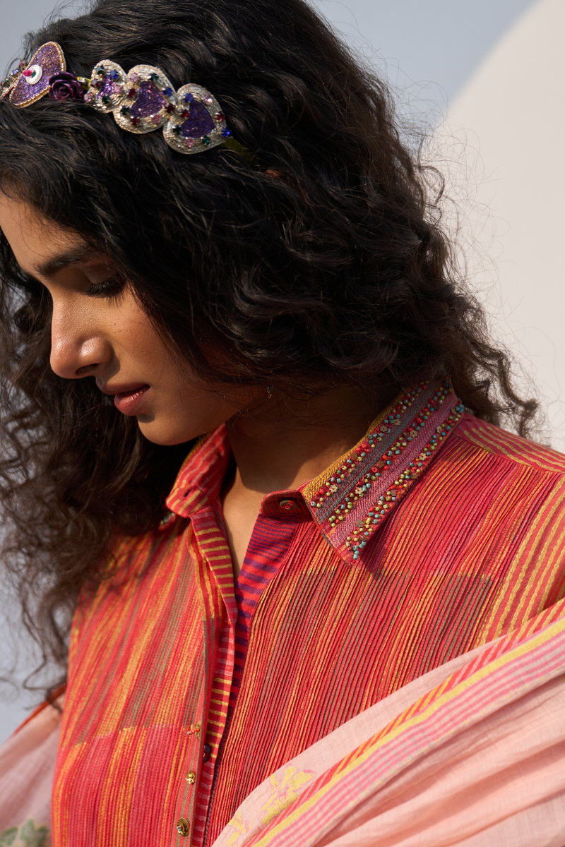 Sia Set cotton by SWATTI KAPOOR in multi color for women Worldwide
