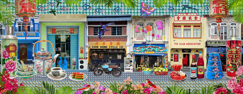 Singapore Shophouses In Heritage Brights