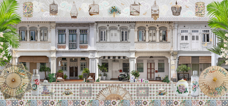 Singapore Shophouses In Heritage Neutrals