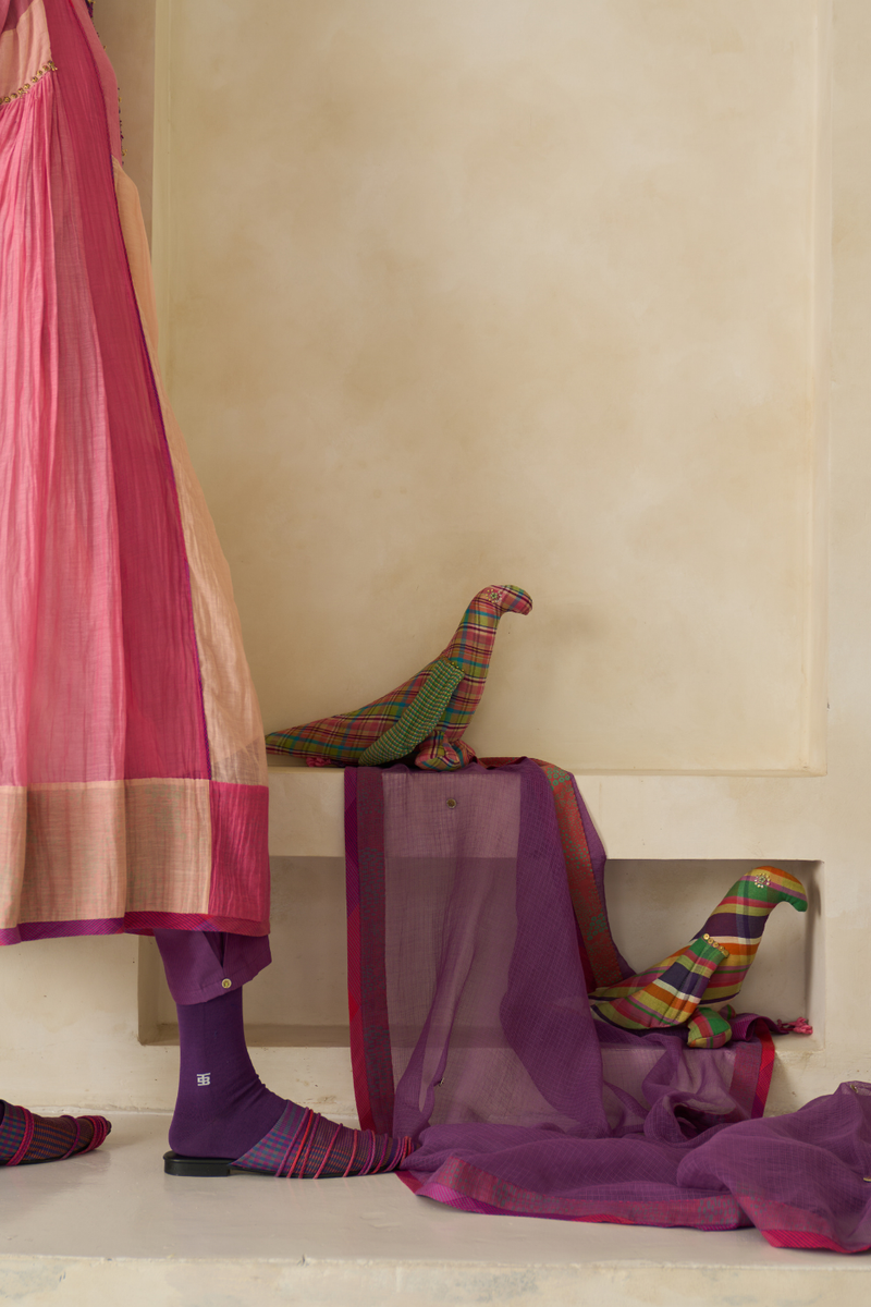 Sky Set cotton by SWATTI KAPOOR in multi color for women Worldwide