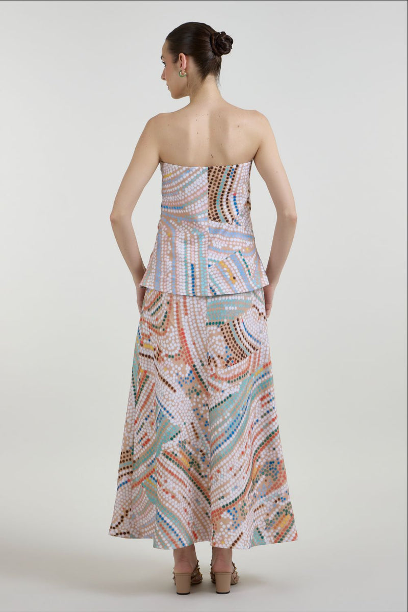 Daphne Strapless 2-1 Dress linen dress by SOBARIKO for women Worldwide