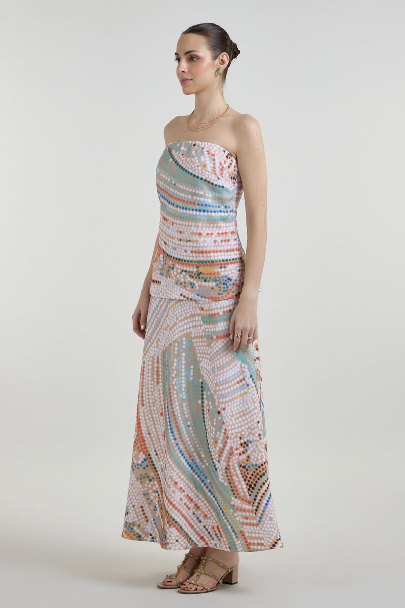Daphne Strapless 2-1 Dress linen dress by SOBARIKO for women Worldwide