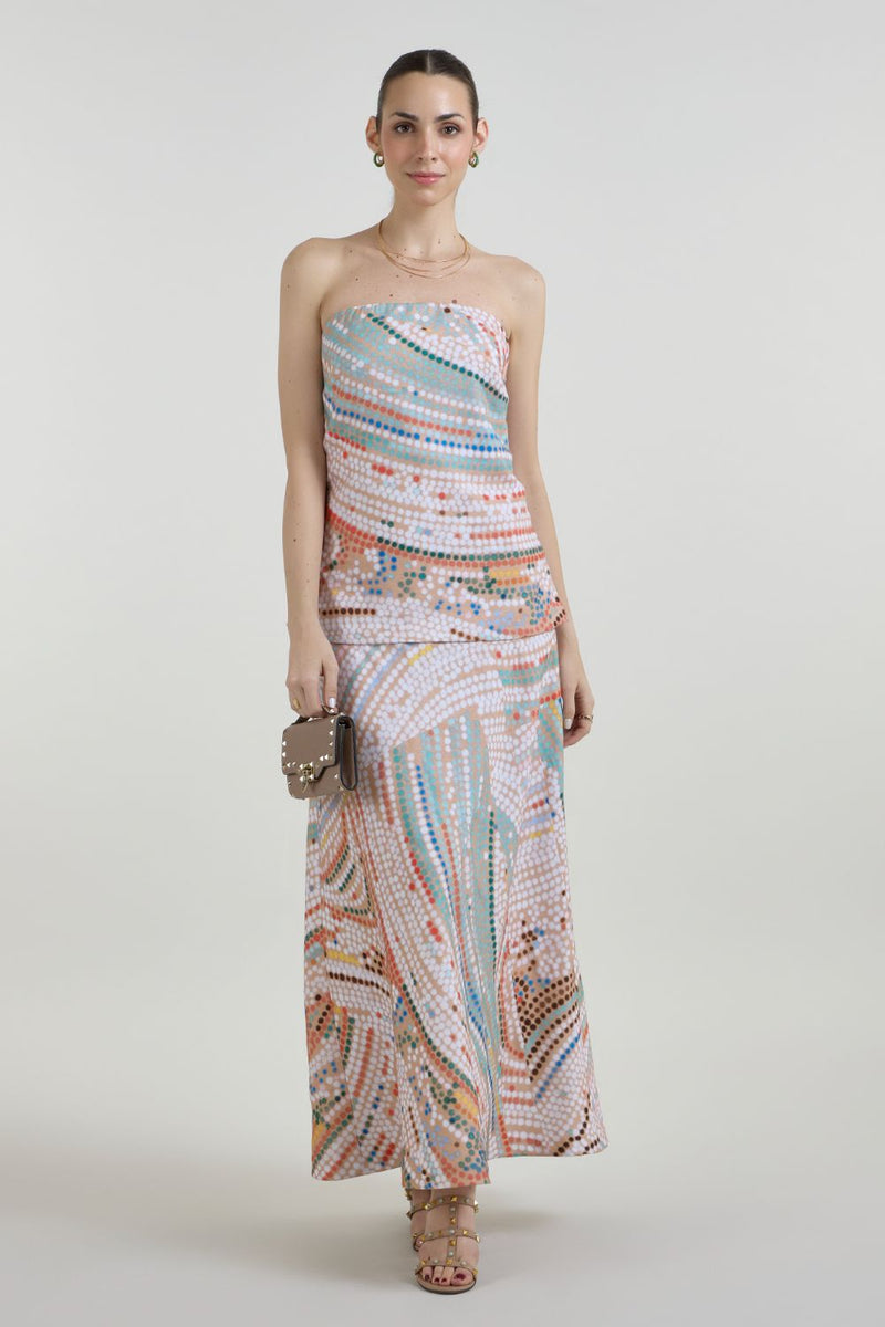 Daphne Strapless 2-1 Dress linen dress by SOBARIKO for women Worldwide