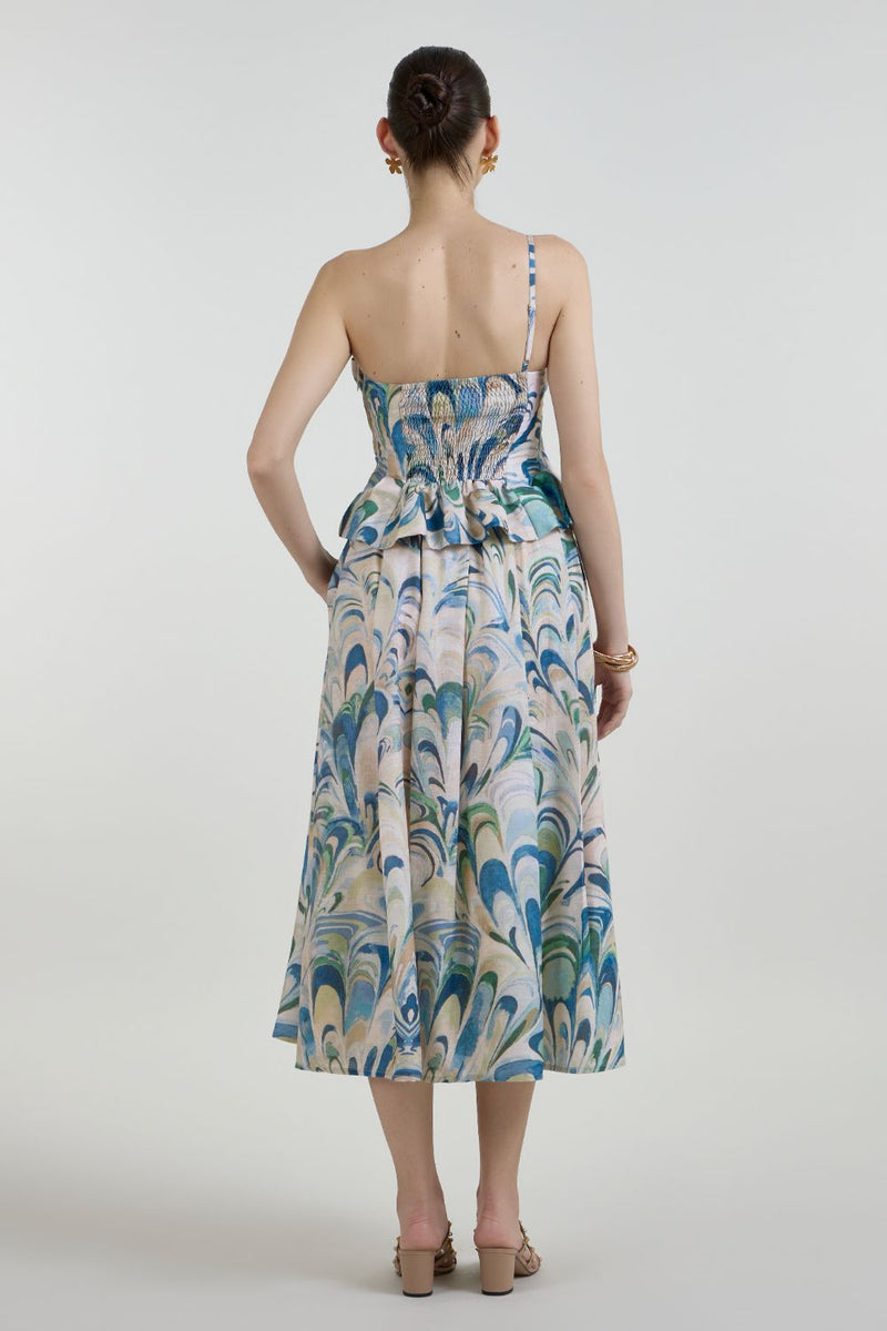 Penelope Fanfare Set linen co-ord set by SOBARIKO in beige for women Worldwide