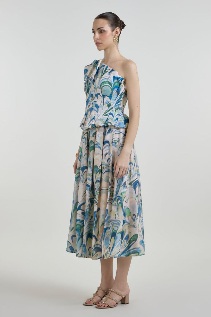 Penelope Fanfare Set linen co-ord set by SOBARIKO in beige for women Worldwide