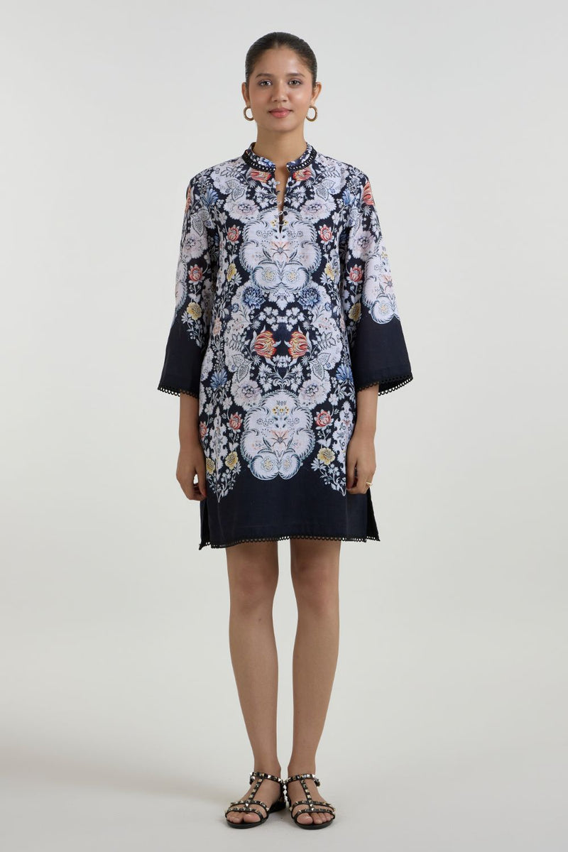 Valerie Shift Dress linen dress by SOBARIKO for women Worldwide