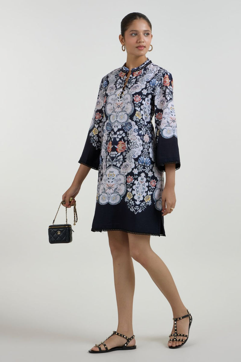 Valerie Shift Dress linen dress by SOBARIKO for women Worldwide