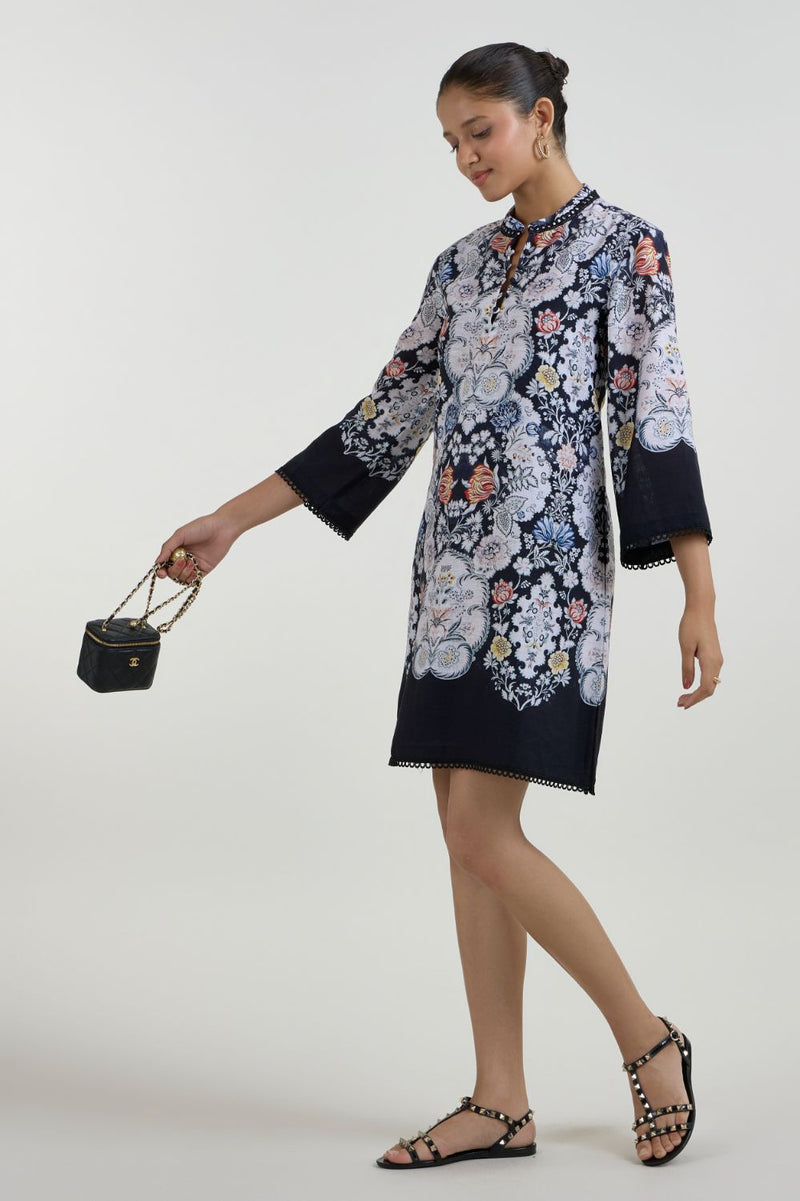 Valerie Shift Dress linen dress by SOBARIKO for women Worldwide