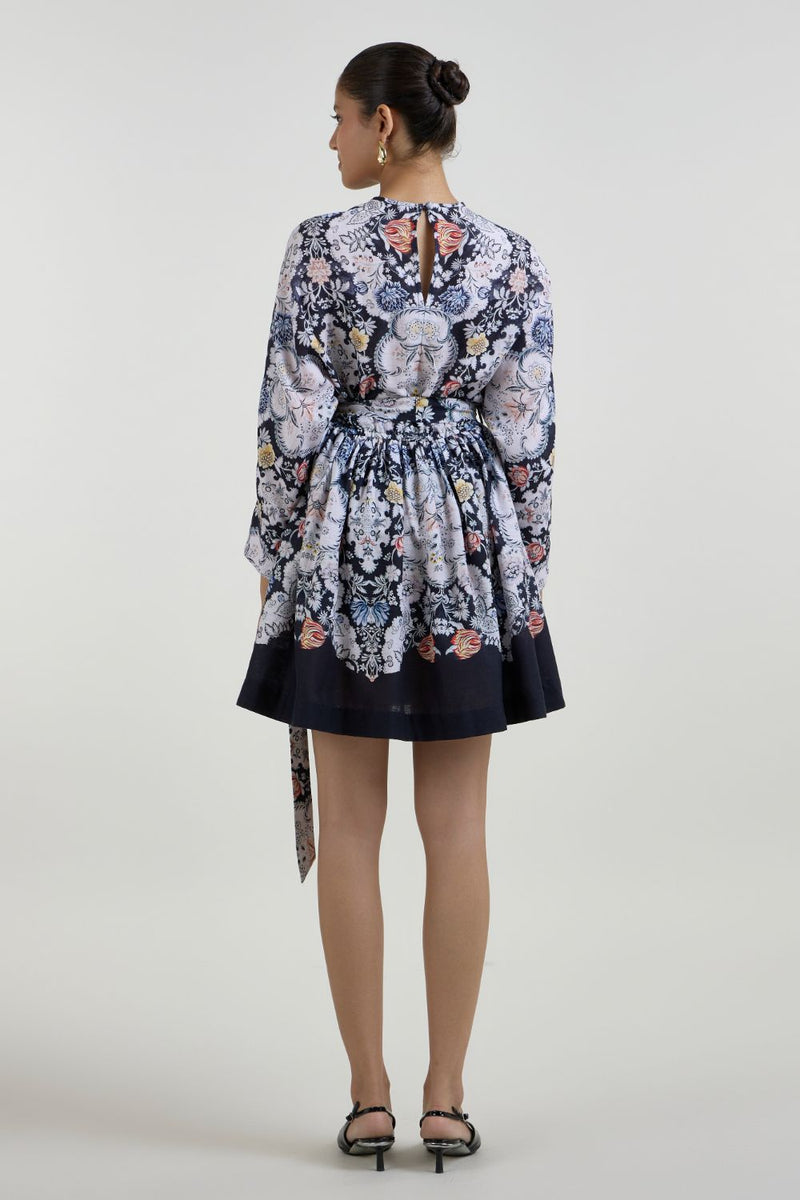 Valerie Mini Dress linen dress by SOBARIKO for women Worldwide