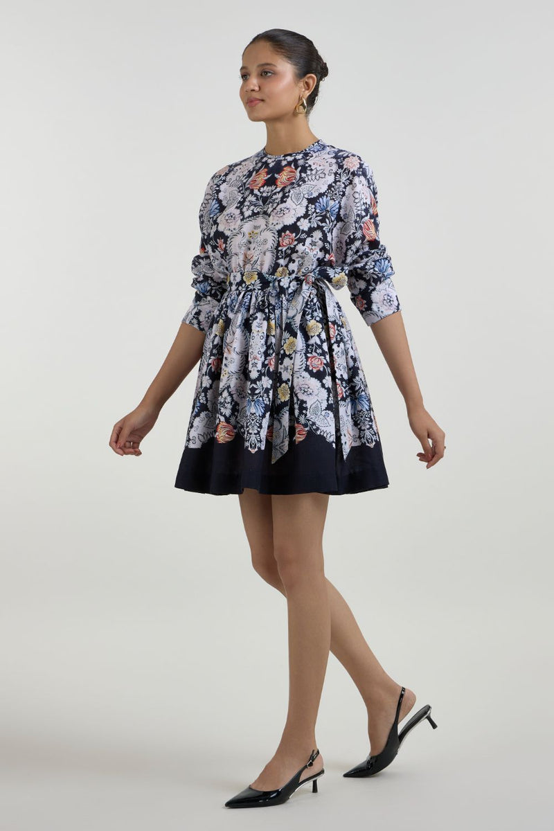 Valerie Mini Dress linen dress by SOBARIKO for women Worldwide