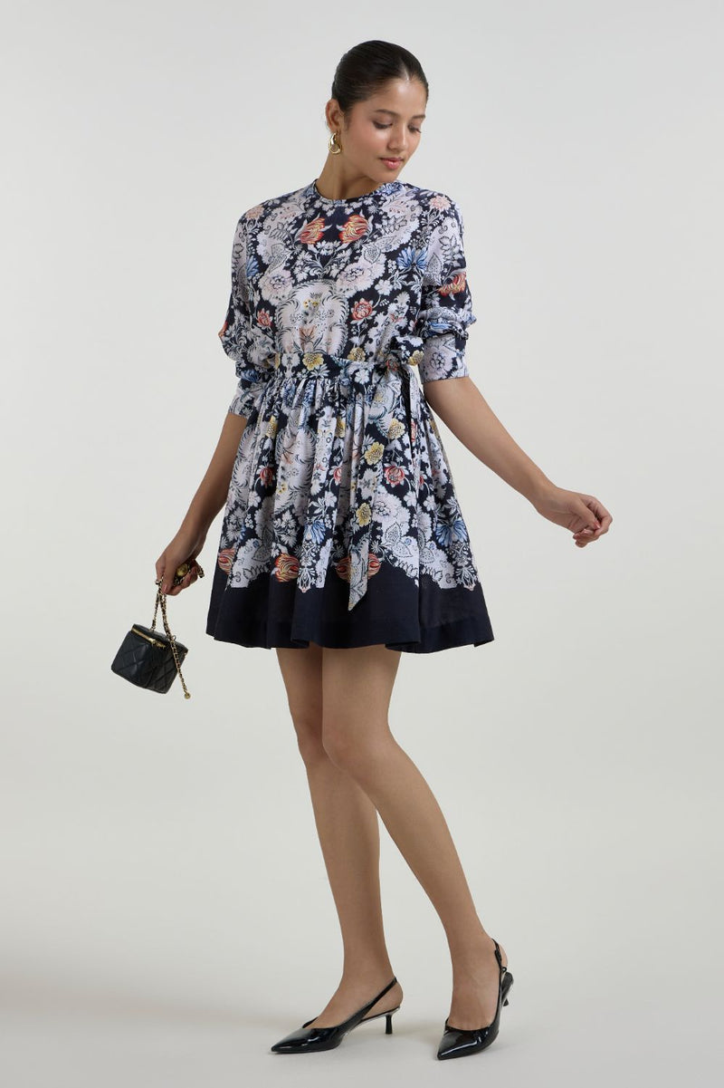Valerie Mini Dress linen dress by SOBARIKO for women Worldwide