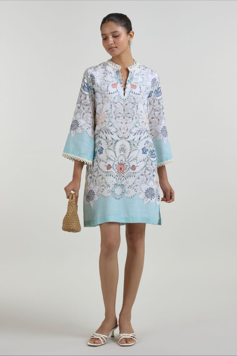 Tyla Shift Dress linen dress by SOBARIKO for women Worldwide