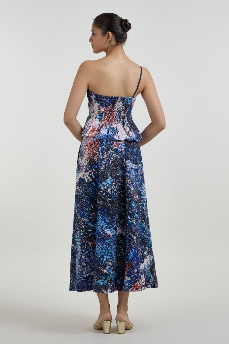 Mosaic Fanfare Set linen co-ord set by SOBARIKO in multicolor for women Worldwide