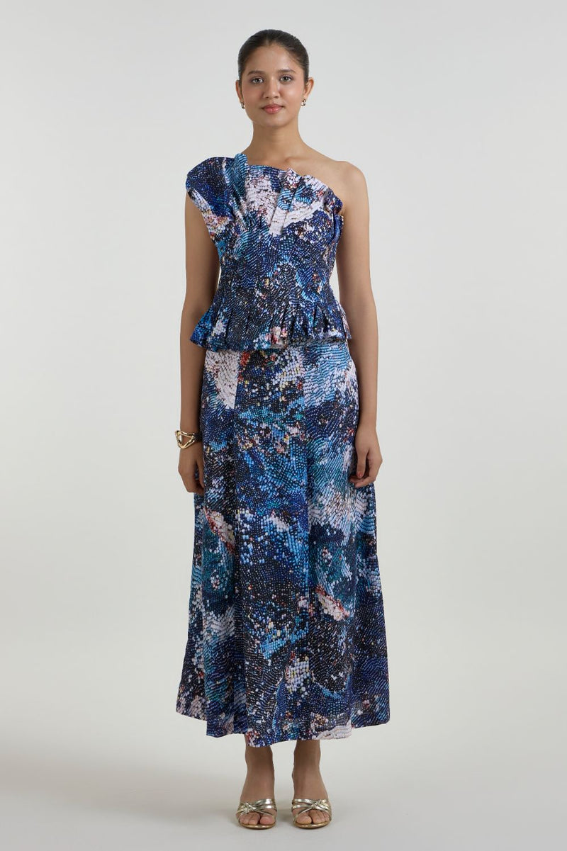 Mosaic Fanfare Set linen co-ord set by SOBARIKO in multicolor for women Worldwide
