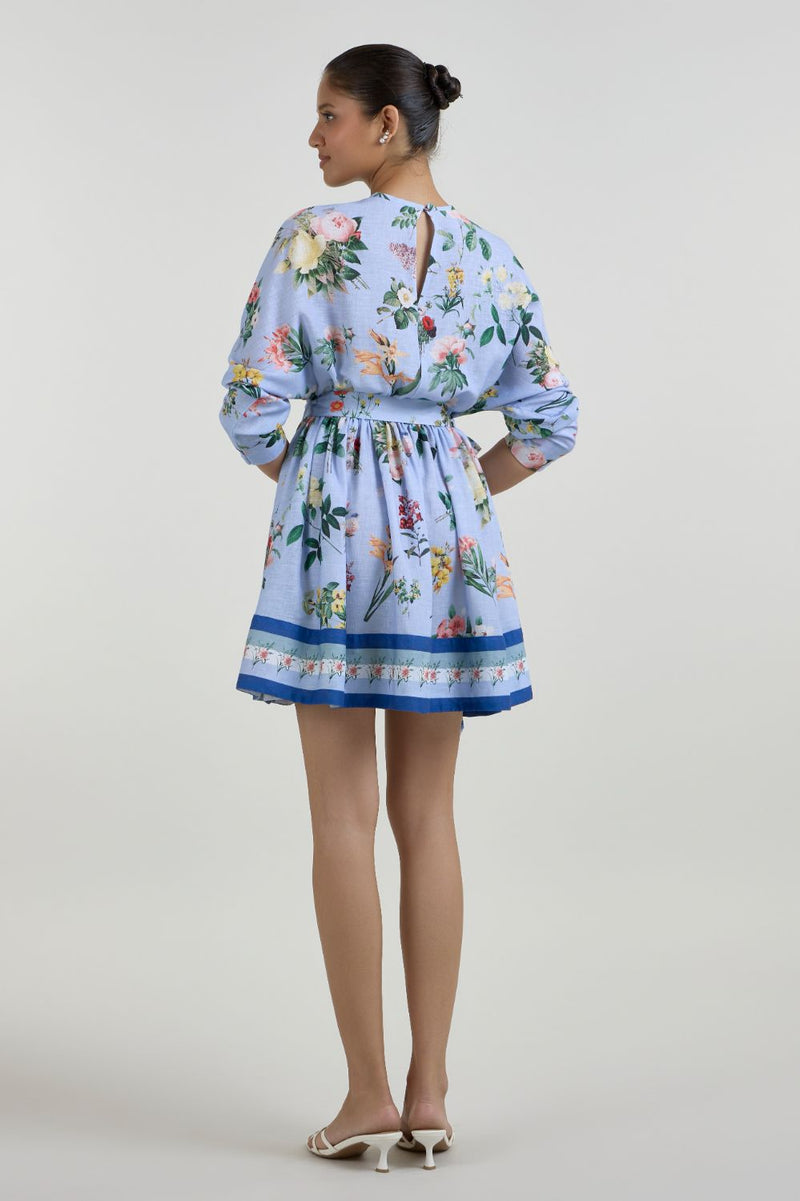 Blaire Mini Dress linen dress by SOBARIKO for women Worldwide