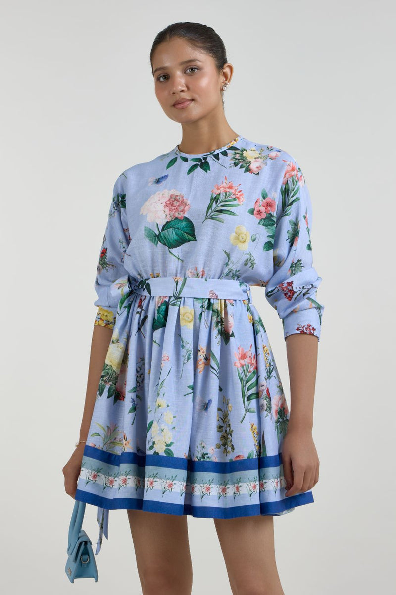 Blaire Mini Dress linen dress by SOBARIKO for women Worldwide