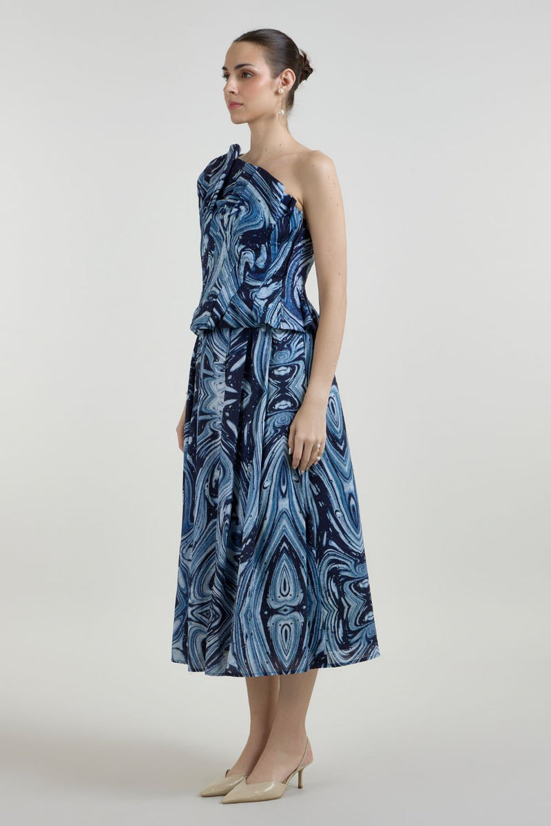 Marbela Fanfare Set linen co-ord set by SOBARIKO in blue for women Worldwide