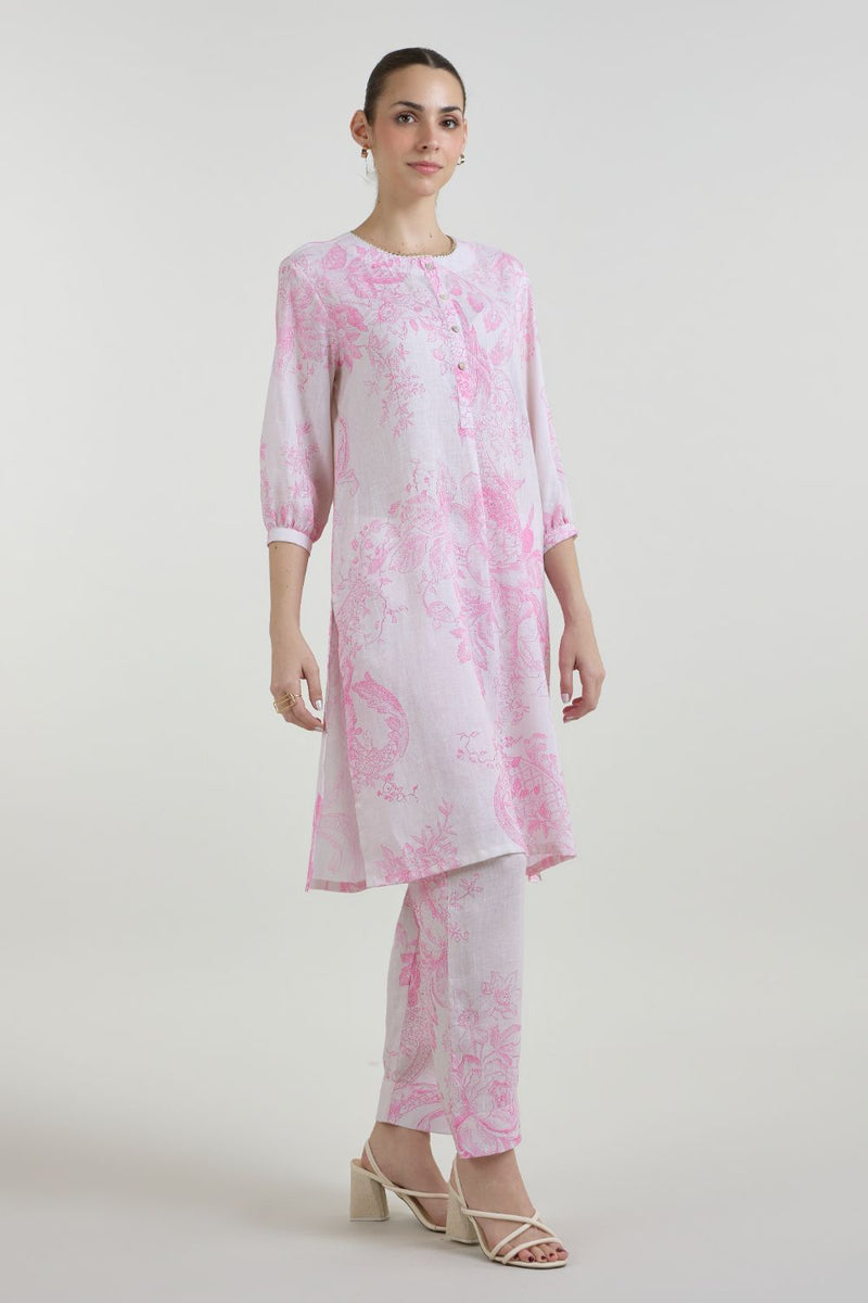 Rosia Kurta Set linen co-ord set by SOBARIKO for women Worldwide