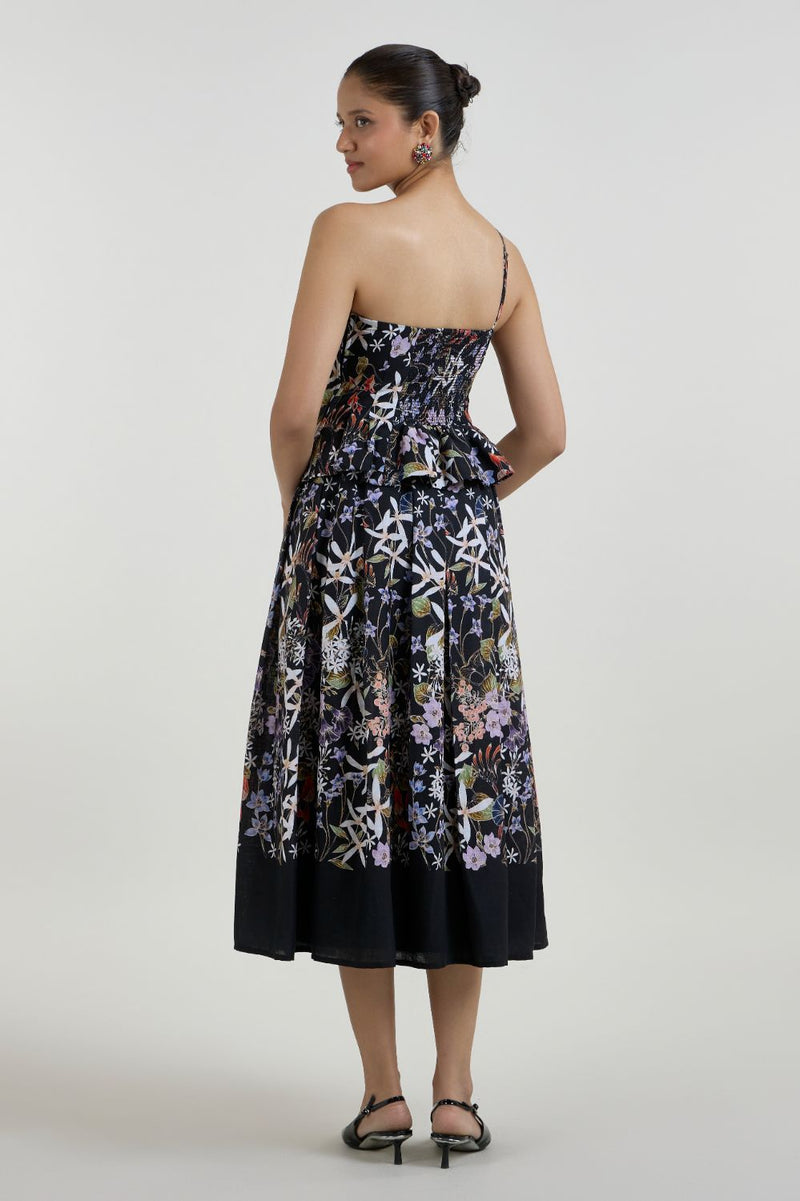 Eliza Fanfare Set linen co-ord set by SOBARIKO in black for women Worldwide