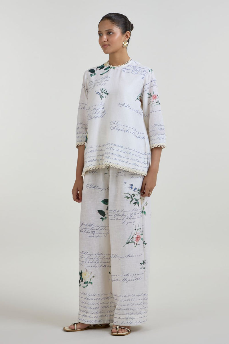 Poetry Tunic Set linen co-ord set by SOBARIKO for women Worldwide