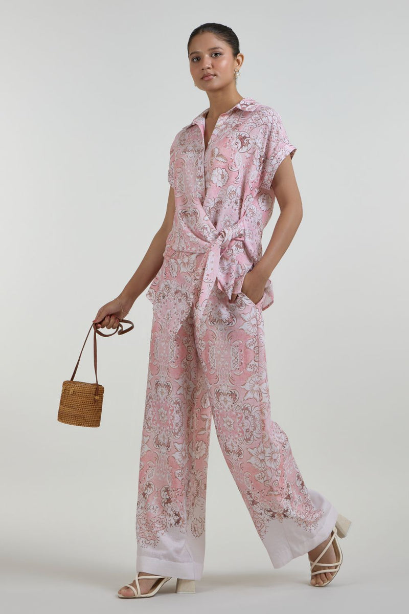 Anna Twist Co-ord linen co-ord set by SOBARIKO for women Worldwide
