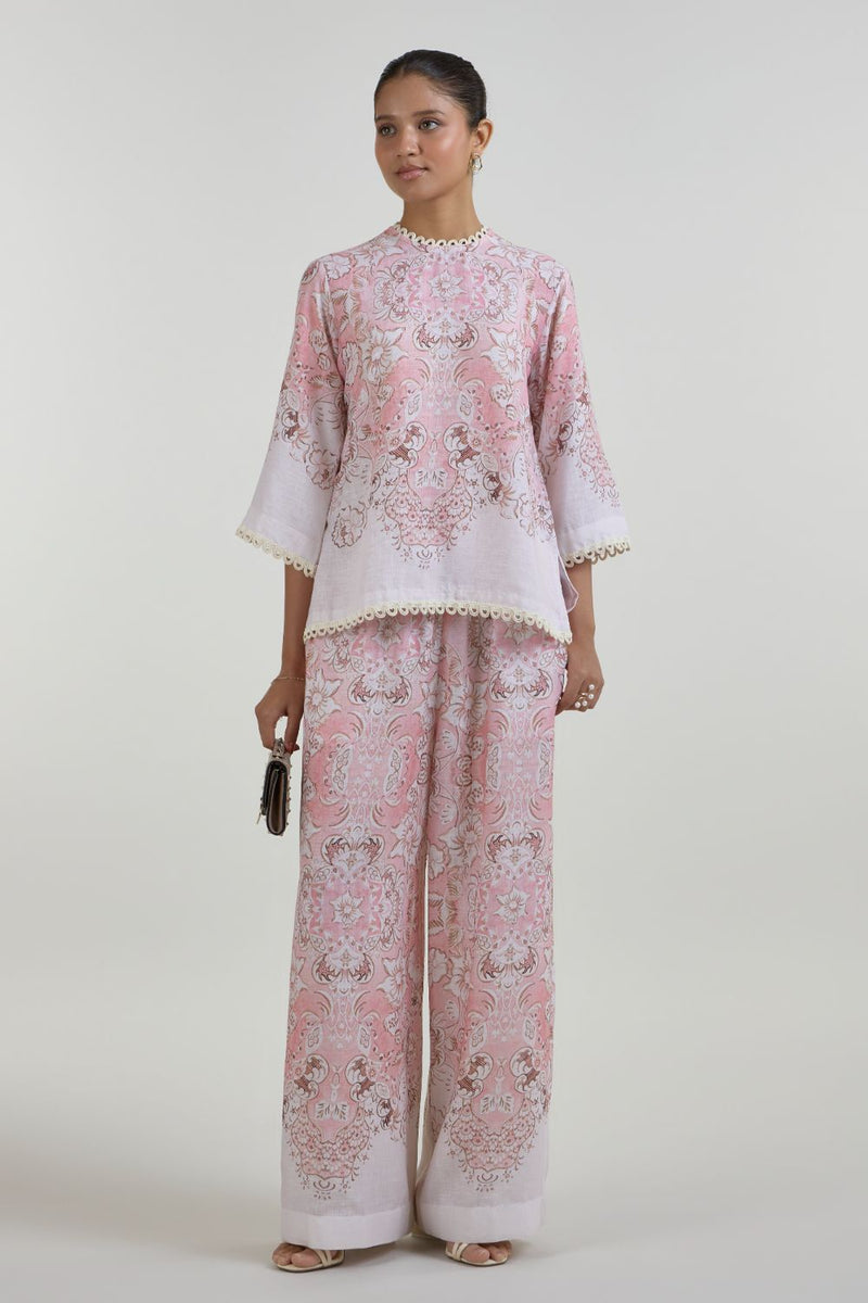 Anna Tunic set linen co-ord set by SOBARIKO for women Worldwide