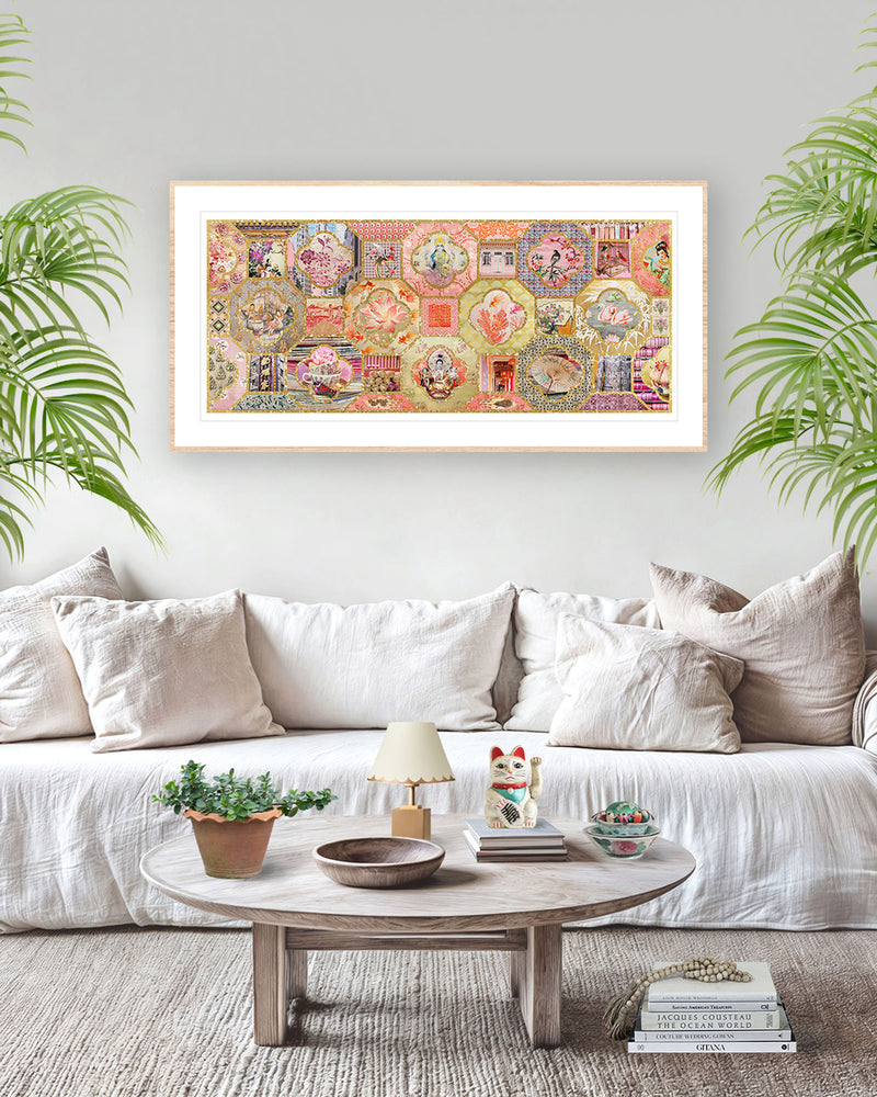 Chinoiserie In Gold & Blush Pinks