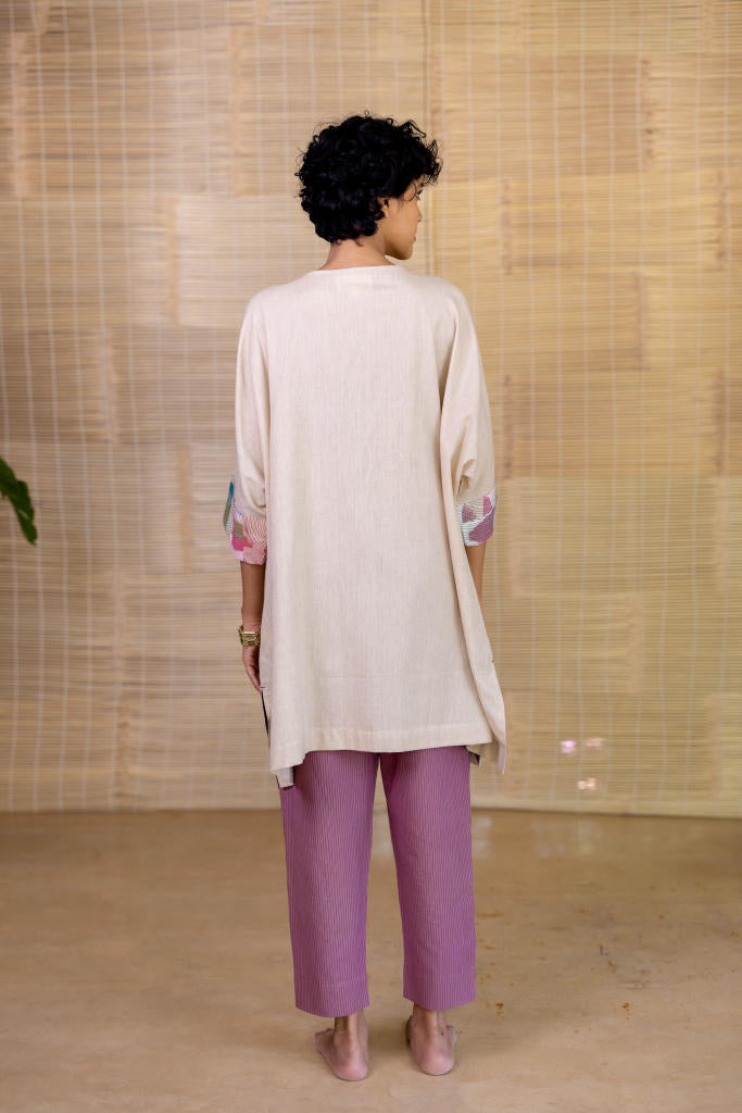 BEIGE BOXY TUNIC