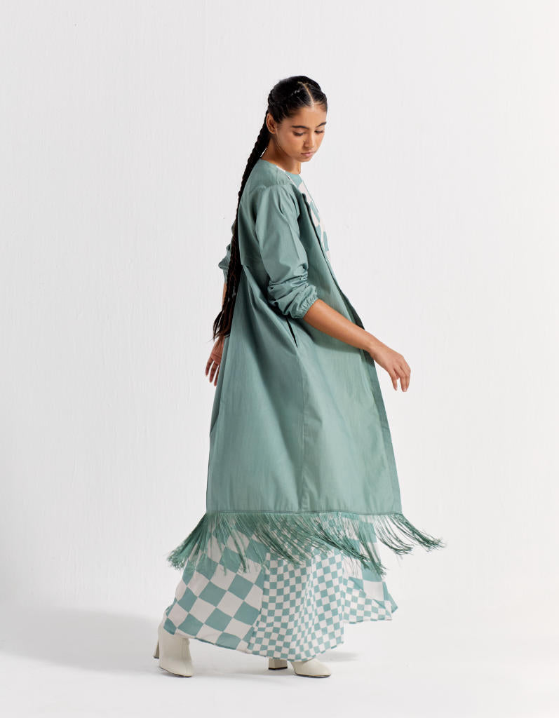 SLEEVELESS ASYMMETRIC DRESS CO-ORD (SET OF 2) poplin by THREE for women Worldwide