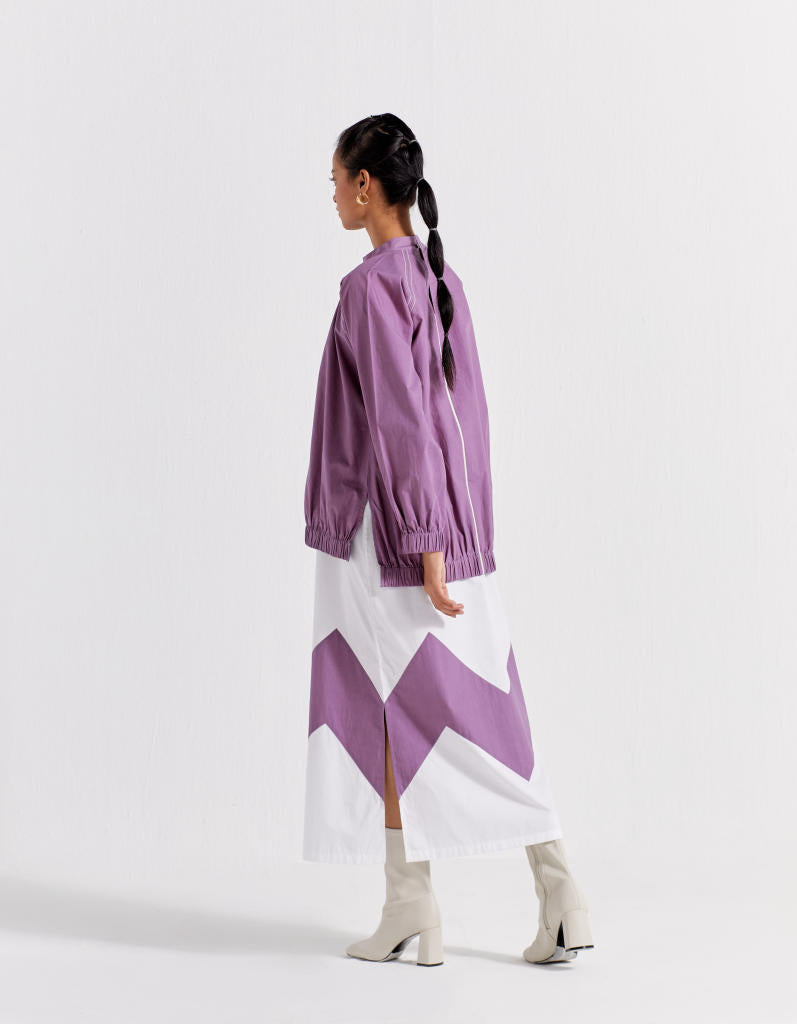 SHORT JUMPER - LILAC poplin by THREE for women Worldwide