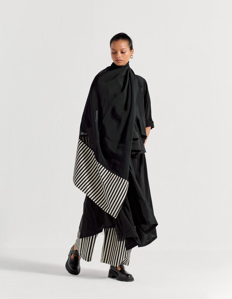 TIE JACKET - BLACK by THREE in black color for women Worldwide