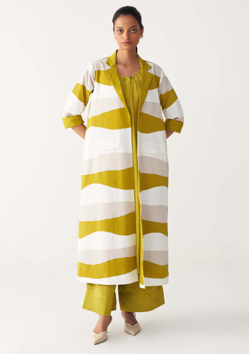 APPLIQUE JACKET-LIME by THREE for women Worldwide