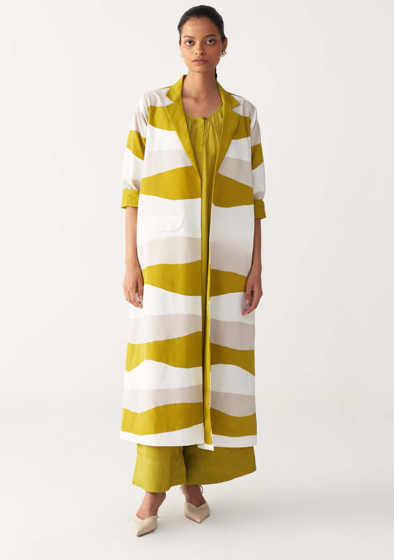 APPLIQUE JACKET-LIME by THREE for women Worldwide