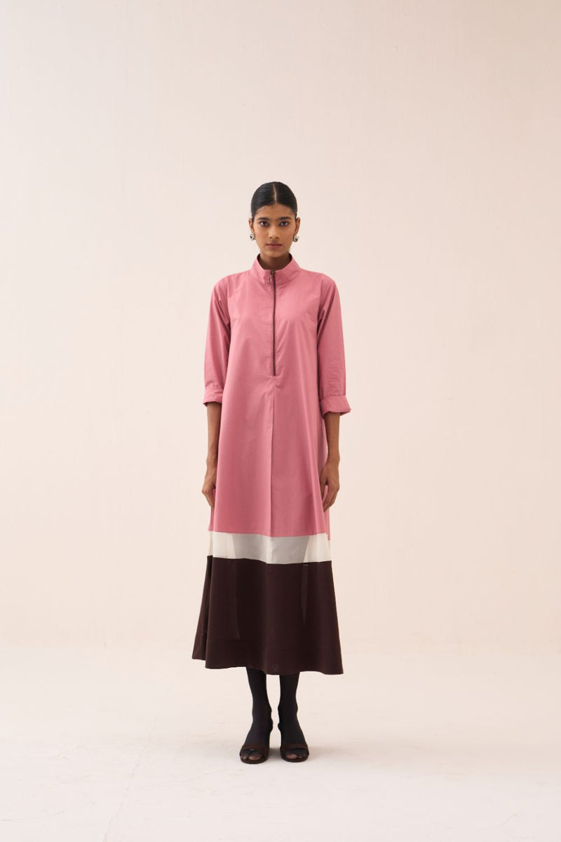 Turtle Neck Dress poplin by THREE for women Worldwide