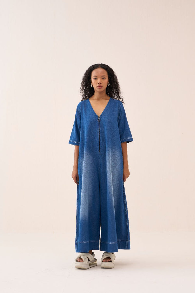 Denim Jumpsuit by THREE for women Worldwide