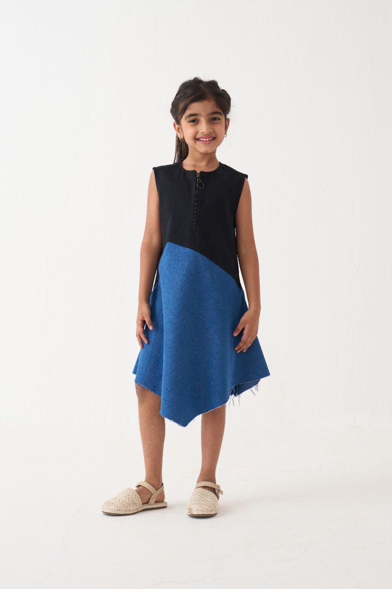 Girl - Handkerchief Dress - Black