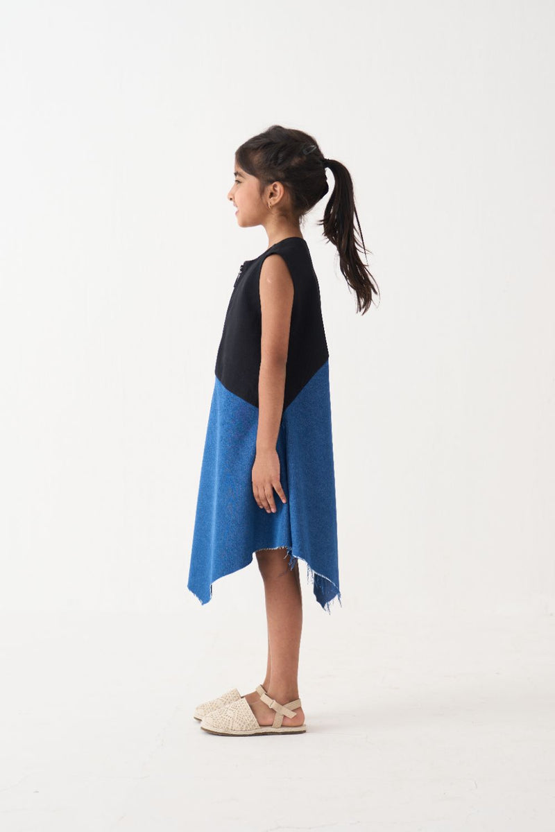 Girl - Handkerchief Dress - Black