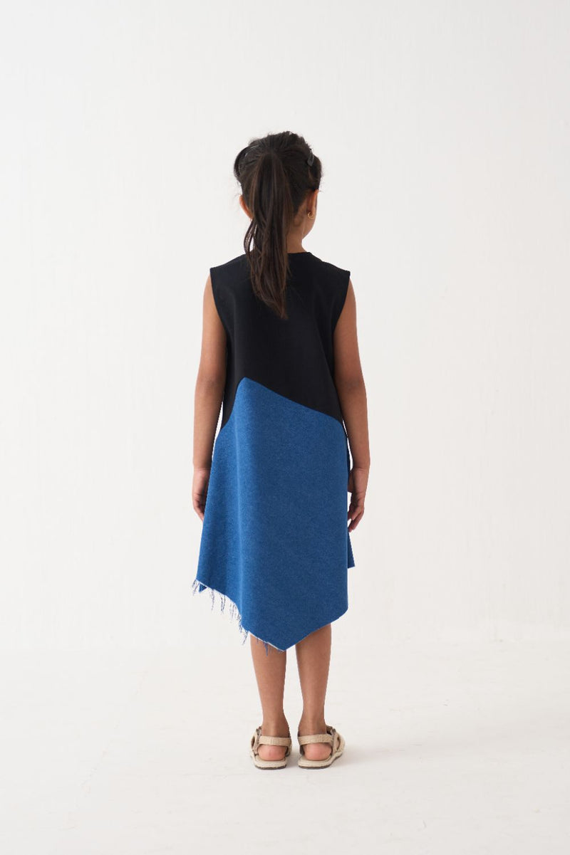 Girl - Handkerchief Dress - Black