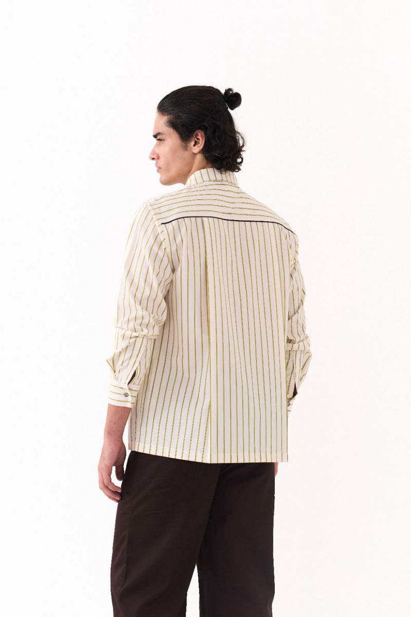 Double Patch Pocket Shirt  - Beige