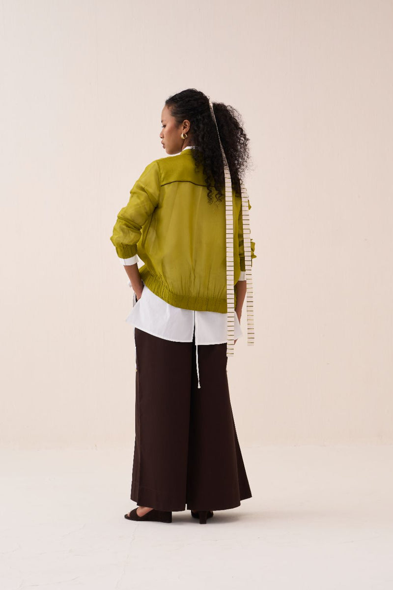 Floral Applique Bomber organza by THREE for women Worldwide