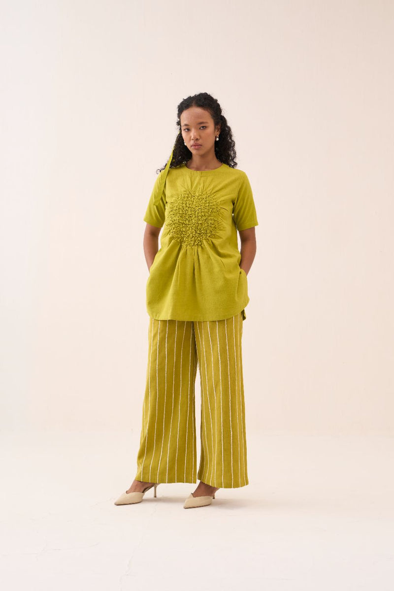 Ruching Top cotton by THREE for women Worldwide