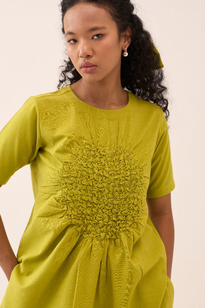 Ruching Top cotton by THREE for women Worldwide