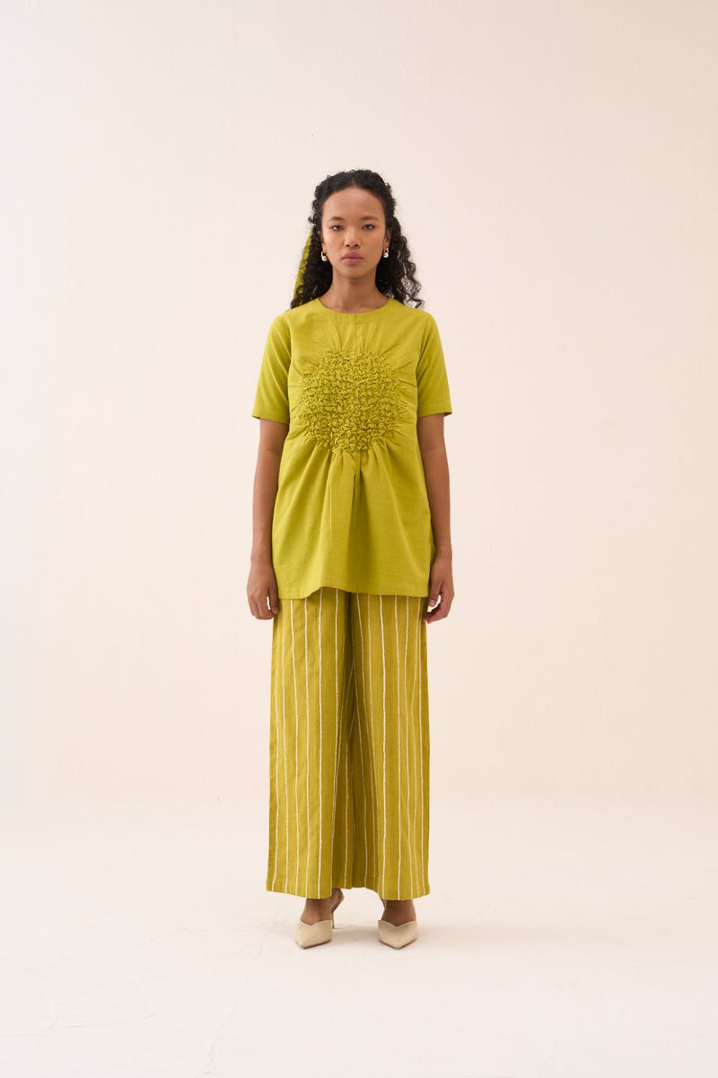 Ruching Top cotton by THREE for women Worldwide