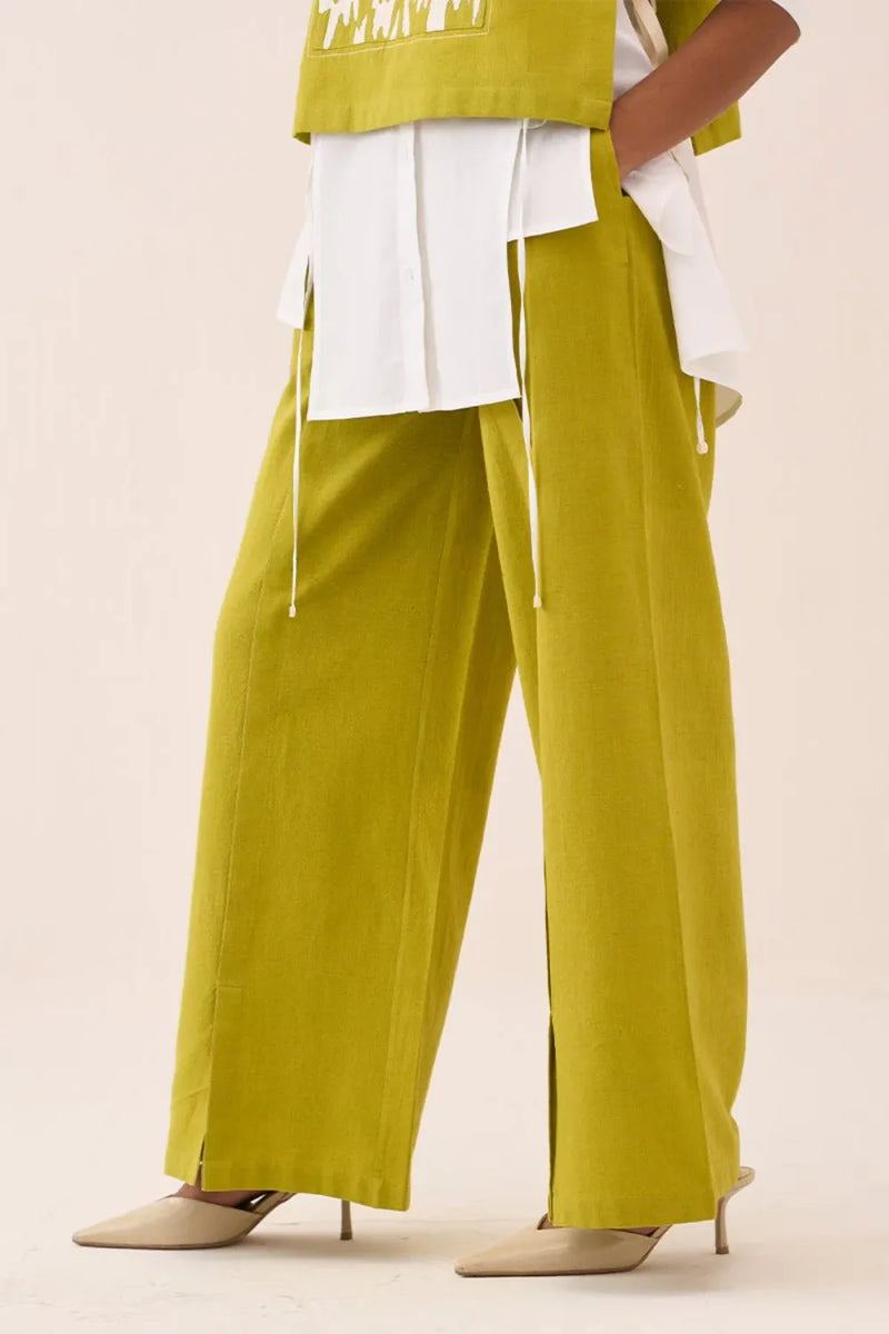 Patch Emb. Crop Overlay Shirt cotton by THREE for women Worldwide